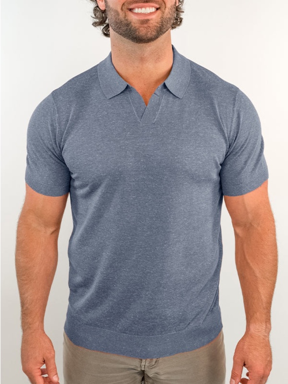 The Normal Brand Men's Summer Linen-Blend Polo